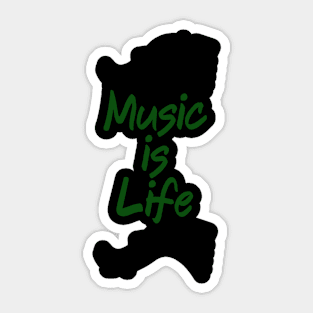 I Love Music Gifts for Musicians Play in a Band With Me Sticker